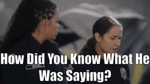 Station 19 Andy Herrera GIF - Station 19 Andy Herrera How Did You Know What He Was Saying GIFs