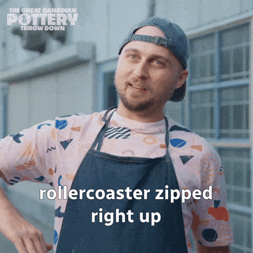 Roller Coaster Zipped Right Up The Great Canadian Pottery Throw Down GIF - Roller Coaster Zipped Right Up The Great Canadian Pottery Throw Down The Roller Coaster Shot Upwards GIFs