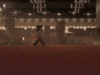 a bunch of tnt boxes are stacked on top of each other in a minecraft scene .