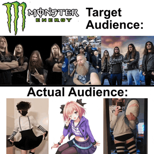 a monster energy ad with a picture of a girl