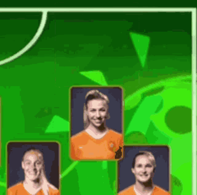 a group of soccer players are lined up on a green field .