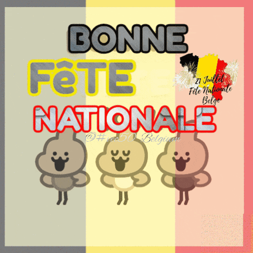 a greeting card for bonne fete nationale