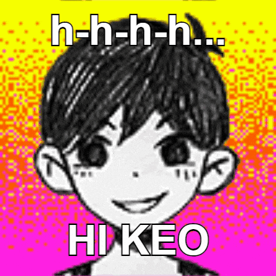 a drawing of a boy with the words h-h-h-h-h-hi keo