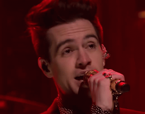 Brendon Urie Wink GIF - Brendon Urie Wink Singing GIFs