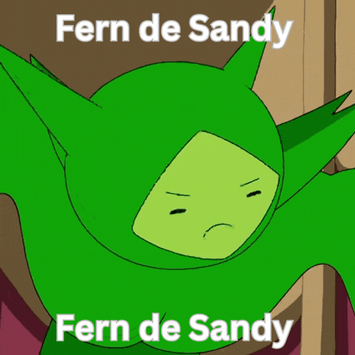 fern de sandy is a cartoon character from adventure time