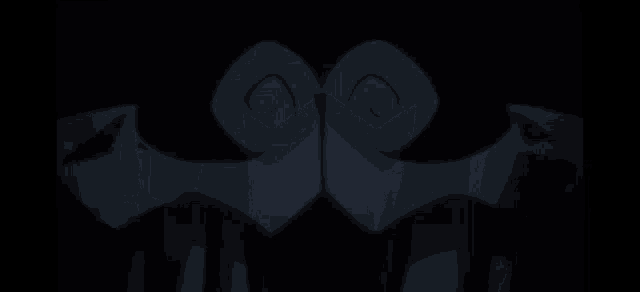 a drawing of a bat with a swirl in the middle