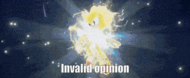 Invalid Opinion Super Sonic GIF - Invalid Opinion Super Sonic Sonic Frontiers GIFs