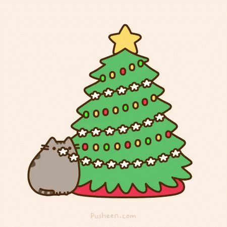 Pusheen Christmas GIF - Pusheen Christmas Tree GIFs