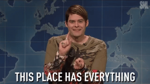 Place Has Everything Bill Hader GIF - Place Has Everything Bill Hader Snl GIFs