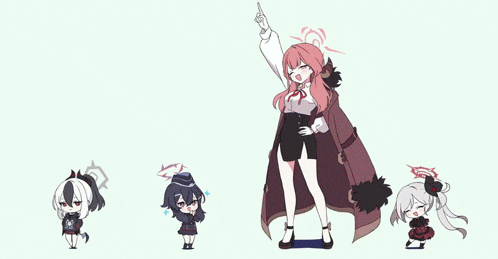a couple of anime characters standing next to each other with one wearing a hat with a x on it