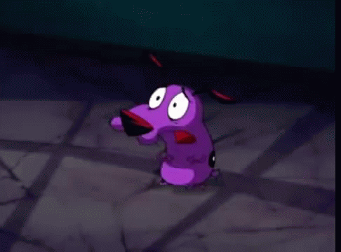 Courage The Cowardly Dog Scared GIF - Courage The Cowardly Dog Scared Terrified GIFs