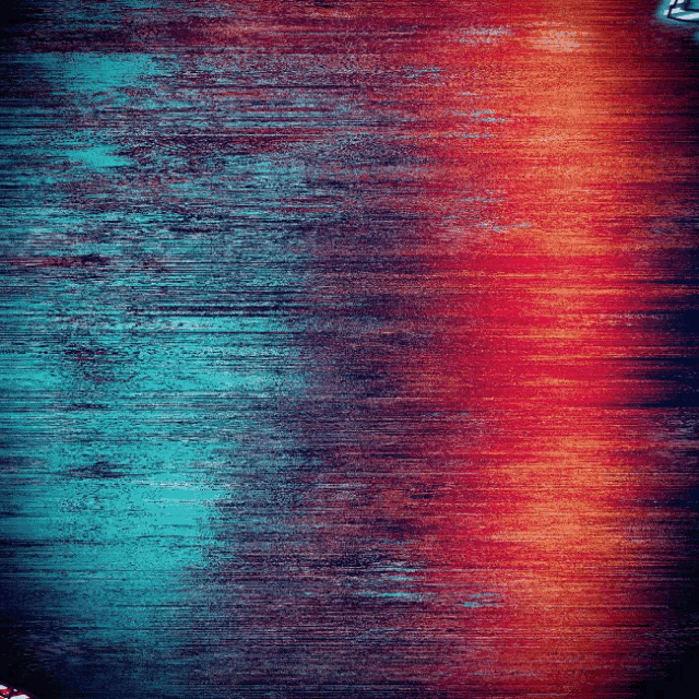 a blue and red colored background with a few lines
