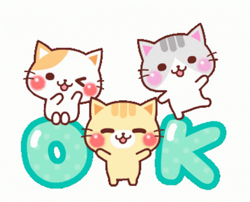 Ok Sticker Okay Sticker GIF - Ok Sticker Okay Sticker Cat Sticker GIFs