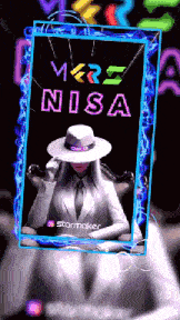 a picture of a woman with the name nisa