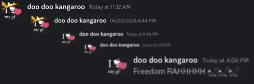 doo doo kangaroo today at 11:12 am doo doo kangaroo today at 4:04 pm