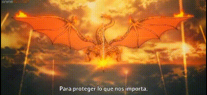a dragon is flying through the air in front of a volcano .