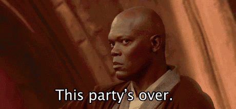 Starwars Over GIF - Starwars Over Party GIFs