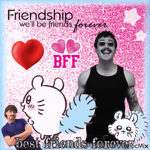 a poster that says friendship we 'll be friends forever best friends forever mix