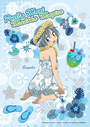 a picture of a girl with the name sayaka written on it