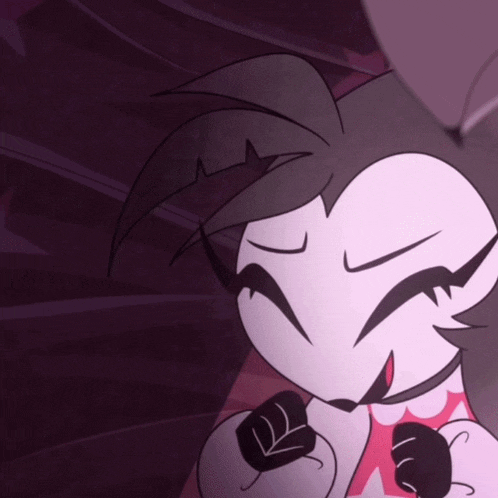 a close up of a cartoon character with a red heart on her chest