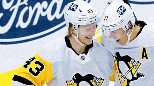 Pittsburgh Penguins Danton Heinen GIF - Pittsburgh Penguins Danton Heinen Evgeni Malkin GIFs