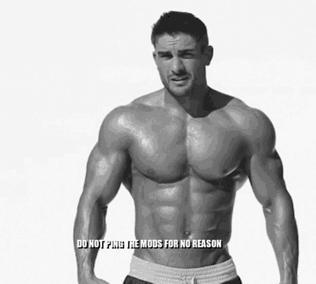 a muscular man flexes his muscles in a black and white photo