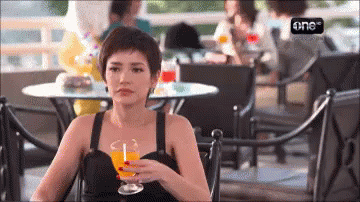 โยนแก้วน้ำส้ม GIF - Thai Soap Opera Throw Away Orange Juice GIFs