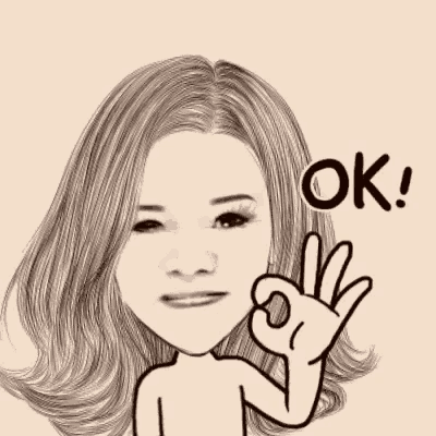a cartoon of a woman giving an ok sign