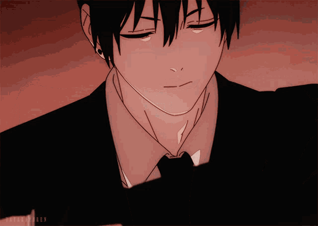 a close up of a person 's face with a red background that says ' tokyo ghoul ' on the bottom
