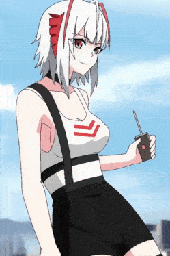 a drawing of a girl holding a remote control