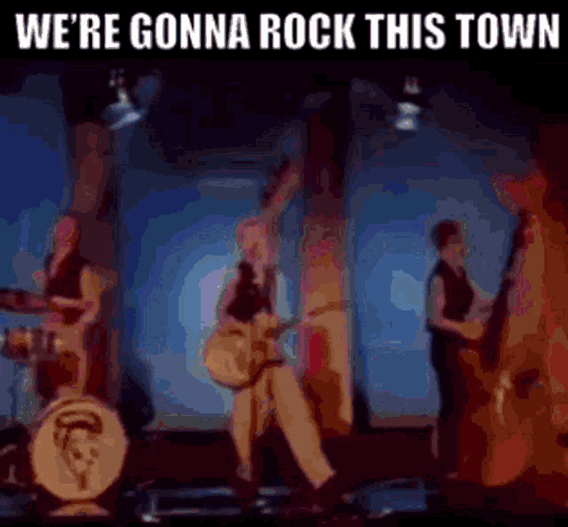 Stray Cats Rock This Town GIF - Stray Cats Rock This Town Rockabilly GIFs