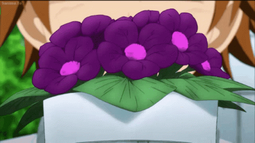 To Love Ru Sniff GIF - To Love Ru Sniff Flower GIFs