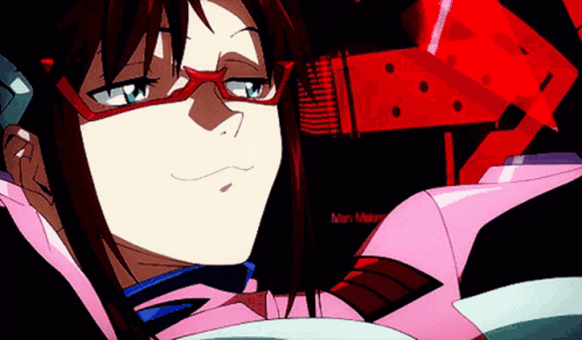 a close up of a anime character with the word mari on the bottom right