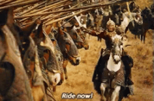 Theoden King GIF - Theoden King Ride GIFs