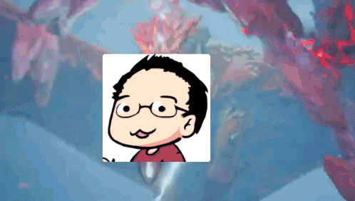 a cartoon drawing of a man wearing glasses