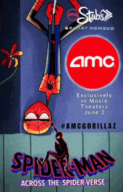 Amcgorillaz Amc Theaters Spider Verse GIF - Amcgorillaz Amc Theaters Spider Verse GIFs