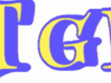 a blue and yellow logo on a white background that says tgf .