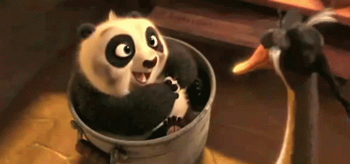 кунг-фу панда мило прелесть по маленькое маленький Po GIF