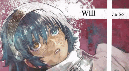 a drawing of a girl with the words will , a bo on it