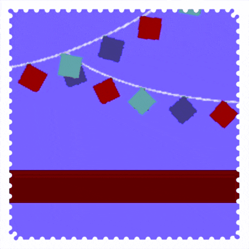 a blue background with squares and arabic writing