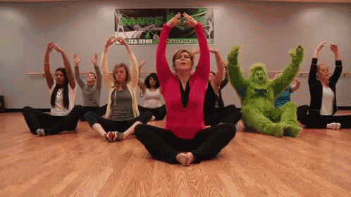 The Grinch GIF - Grinch Yoga Stress GIFs