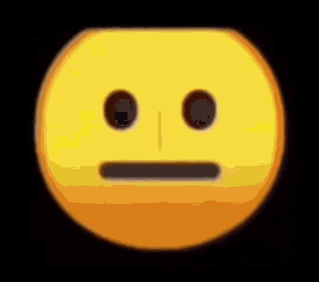 a close up of a yellow smiley face on a black background