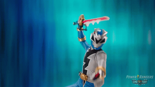 Battle Stance Ollie Akana GIF - Battle Stance Ollie Akana Dino Fury Blue Ranger GIFs