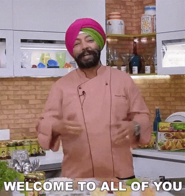 Chef Harpal Singh Sokhi GIF - Chef Harpal Singh Sokhi Welcome To All Of You GIFs