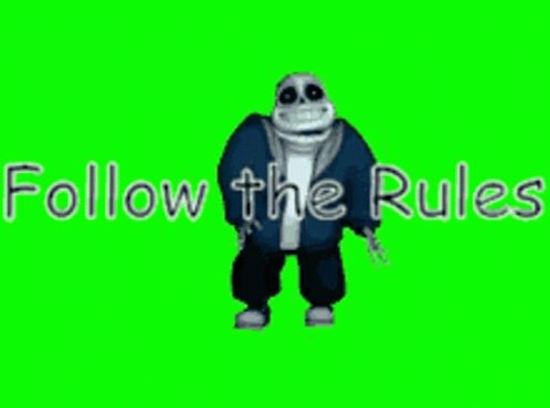 Follow The Rules Sans GIF - Follow The Rules Sans Default Dance GIFs