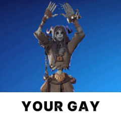 a picture of a statue with the words " your gay " underneath it