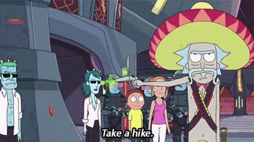 Takeahike Leave GIF
