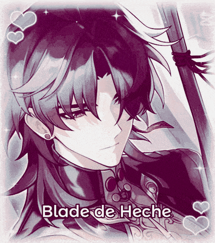 a picture of a man with the name blade de hecho