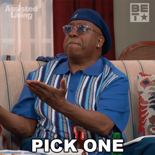 Pick One Vinny GIF - Pick One Vinny Assisted Living GIFs