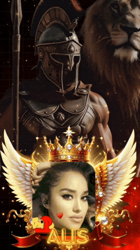 a picture of a woman in a helmet with the name alis on the bottom